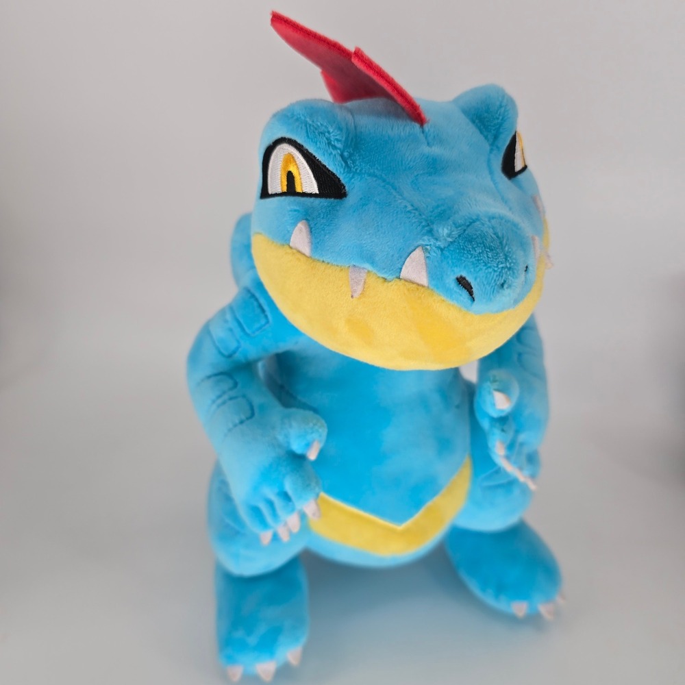 Pokemon Feraligatr Plush Stuffed Animal Blue Red 11 Inch Johto Starter Evolution